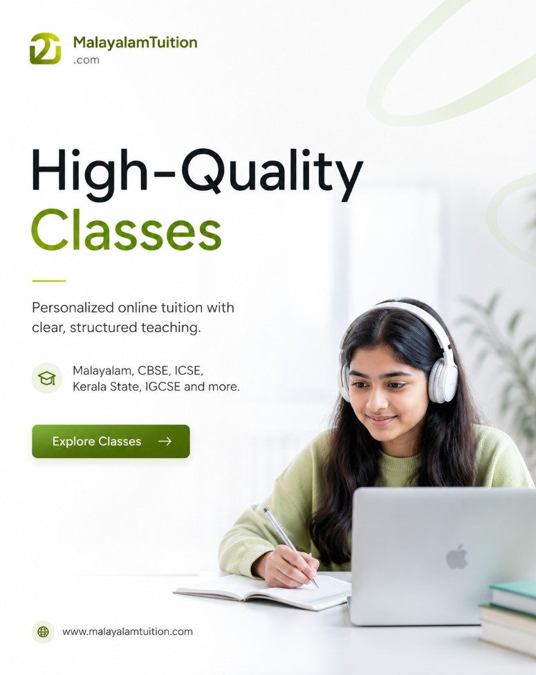 High-quality personalized Malayalam tuition classes online — MalayalamTuition.com